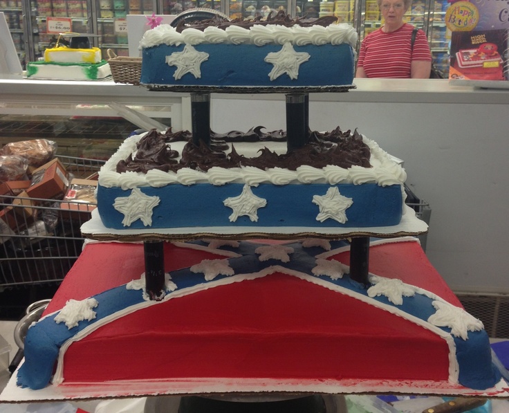 Rebel Flag Birthday Cake