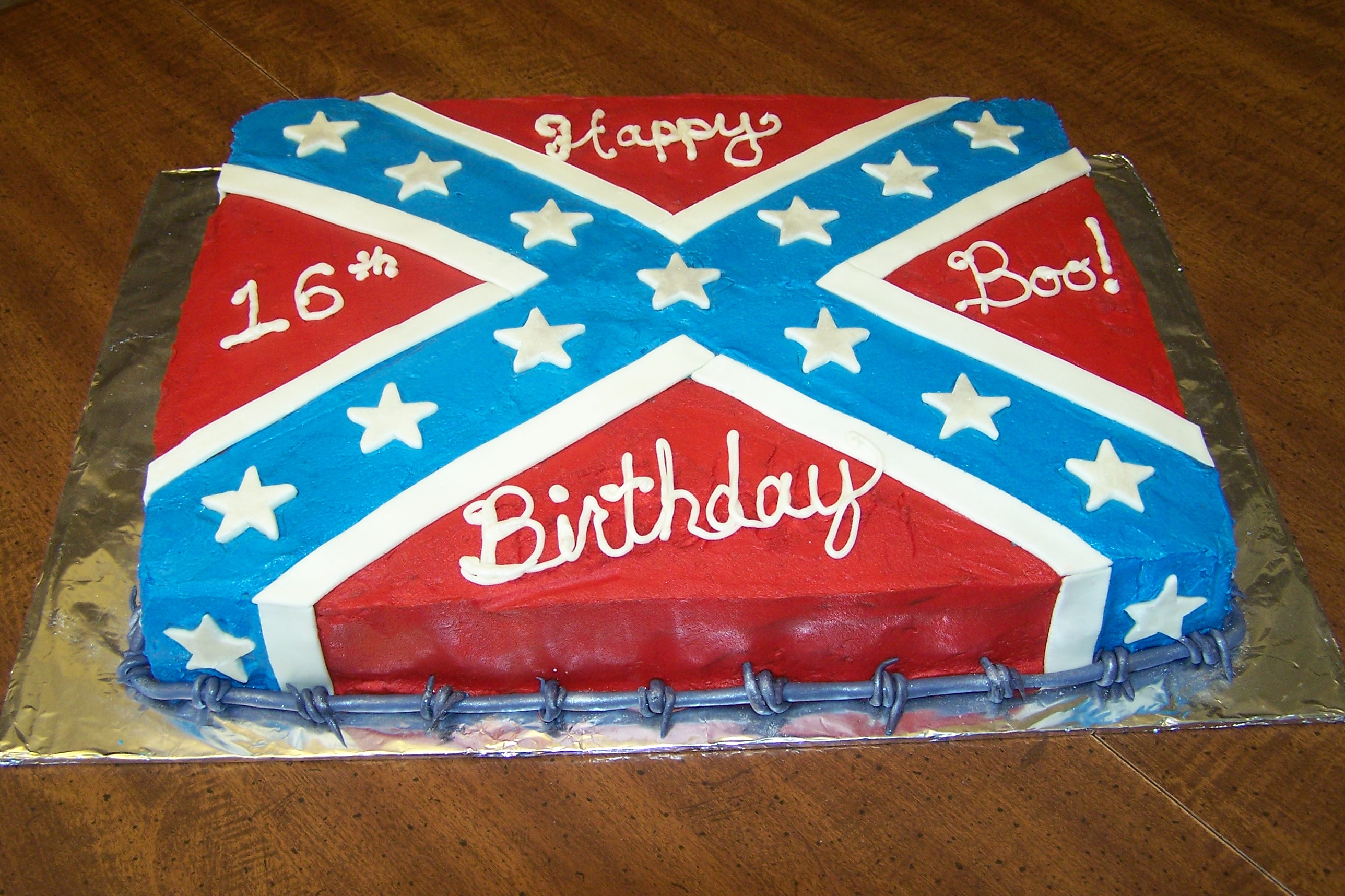 Rebel Flag Cake