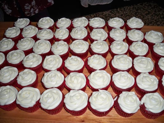 Red Velvet Wedding Cupcakes