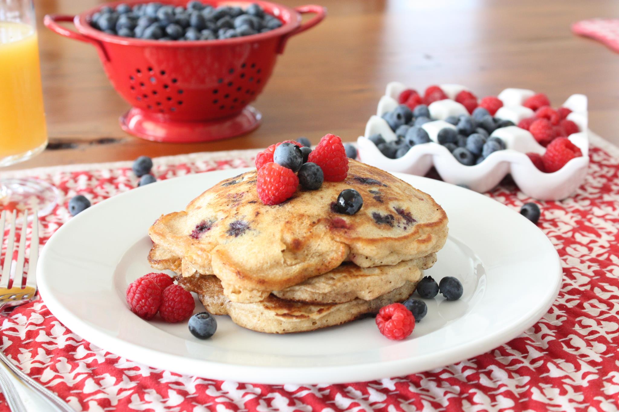 Red White and Blue Pancakes