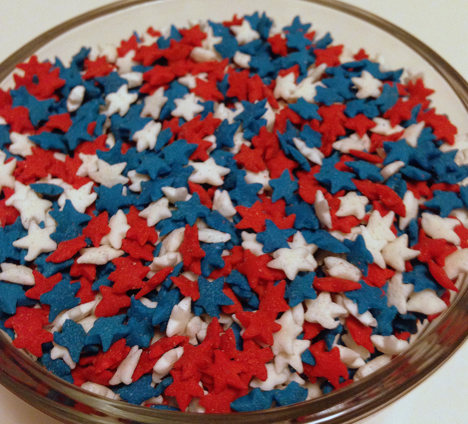 Red White and Blue Star Sprinkles