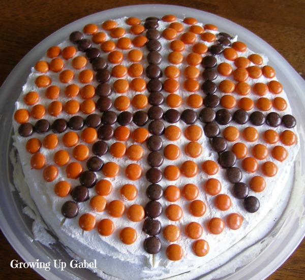 Reese's Pieces Basketball Cake