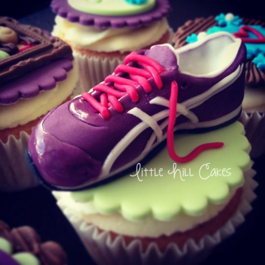 Running Shoe Cupcake Topper
