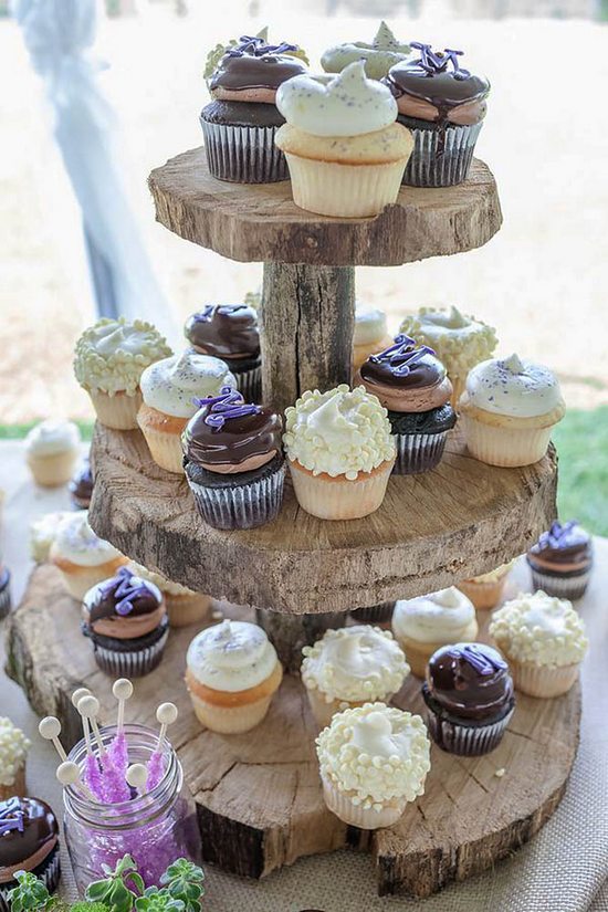 Rustic Wedding Cupcakes