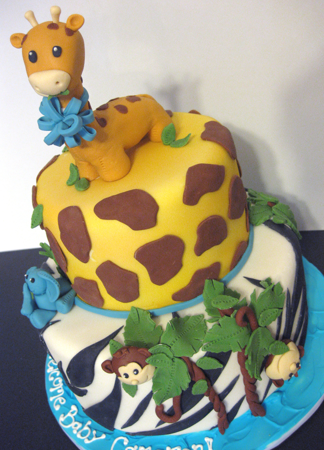 Safari Theme Baby Shower Cake Safari Theme Baby Shower Cake