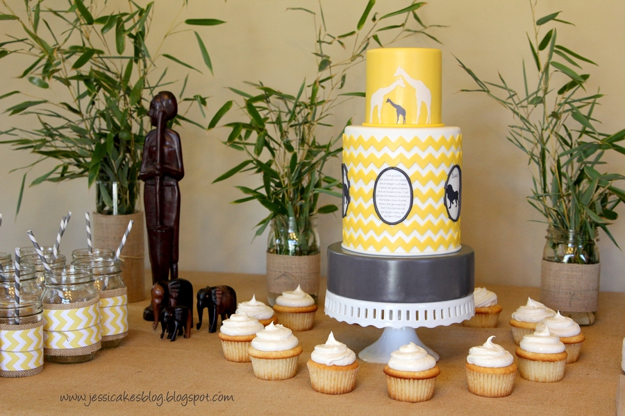 Safari Themed Baby Shower Cake Safari Themed Baby Shower Cake