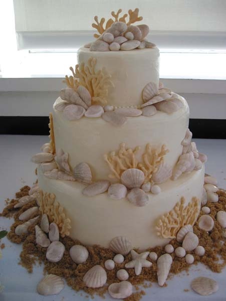 Sea Shell Wedding Cake