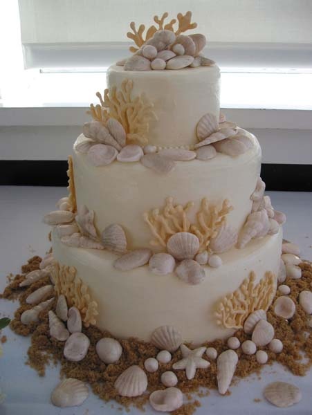 Sea Shell Wedding Cake Sea Shell Wedding Cake