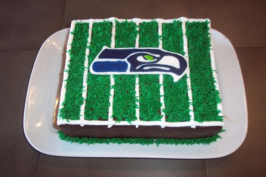Seattle Seahawks Birthday Cake Seattle Seahawks Birthday Cake