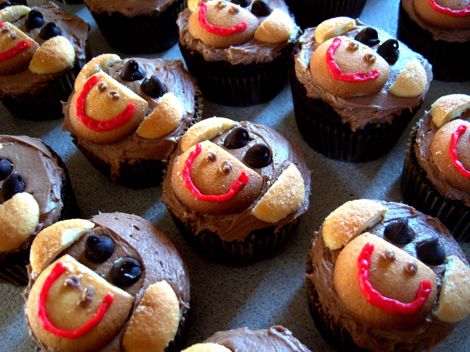 Sock Monkey Cupcakes