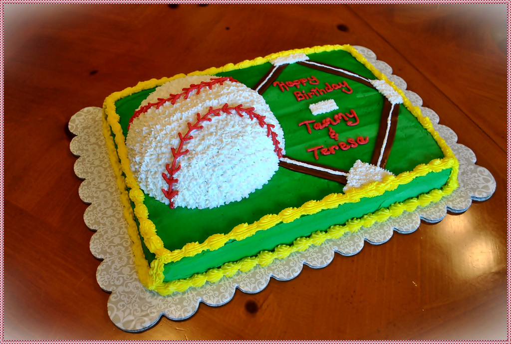 Softball Birthday Sheet Cakes Softball Birthday Sheet Cakes