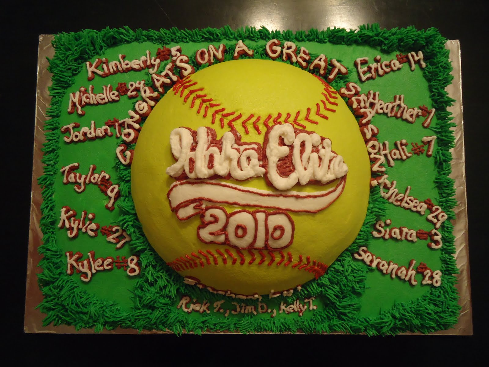 11 Photos of Team Softball Sheet Cakes