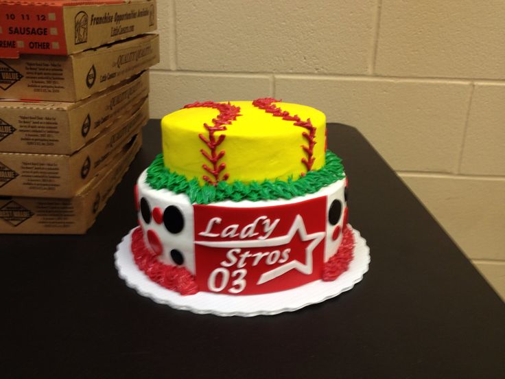 Softball Team Cake Softball Team Cake