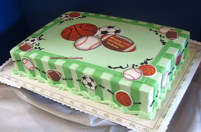 Sports Theme Birthday Sheet Cakes Sports Theme Birthday Sheet Cakes