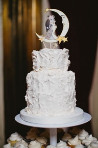 Stars and Moon Wedding Cake