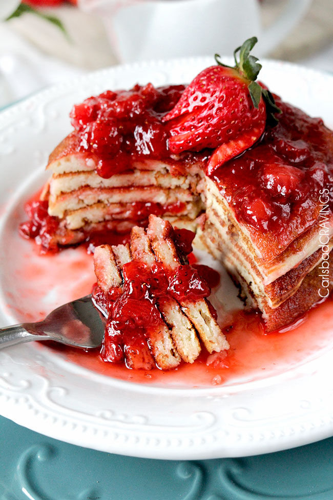 Strawberry Cheesecake Pancake Recipe