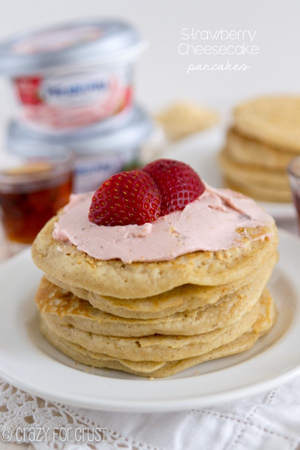 Strawberry Cheesecake Pancakes