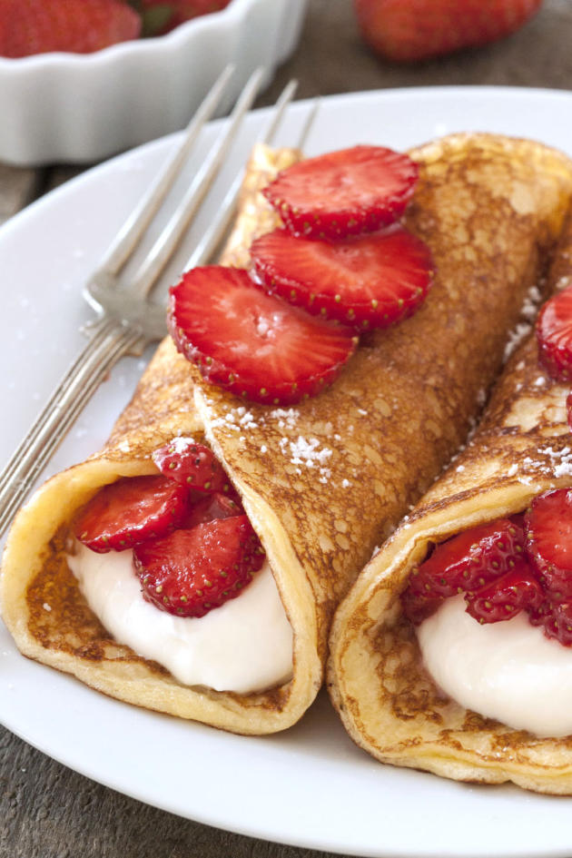 Strawberry Cheesecake Pancakes