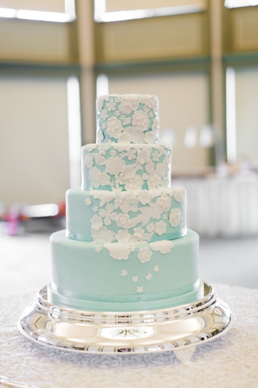 Stunning Blue Wedding Cake Stunning Blue Wedding Cake