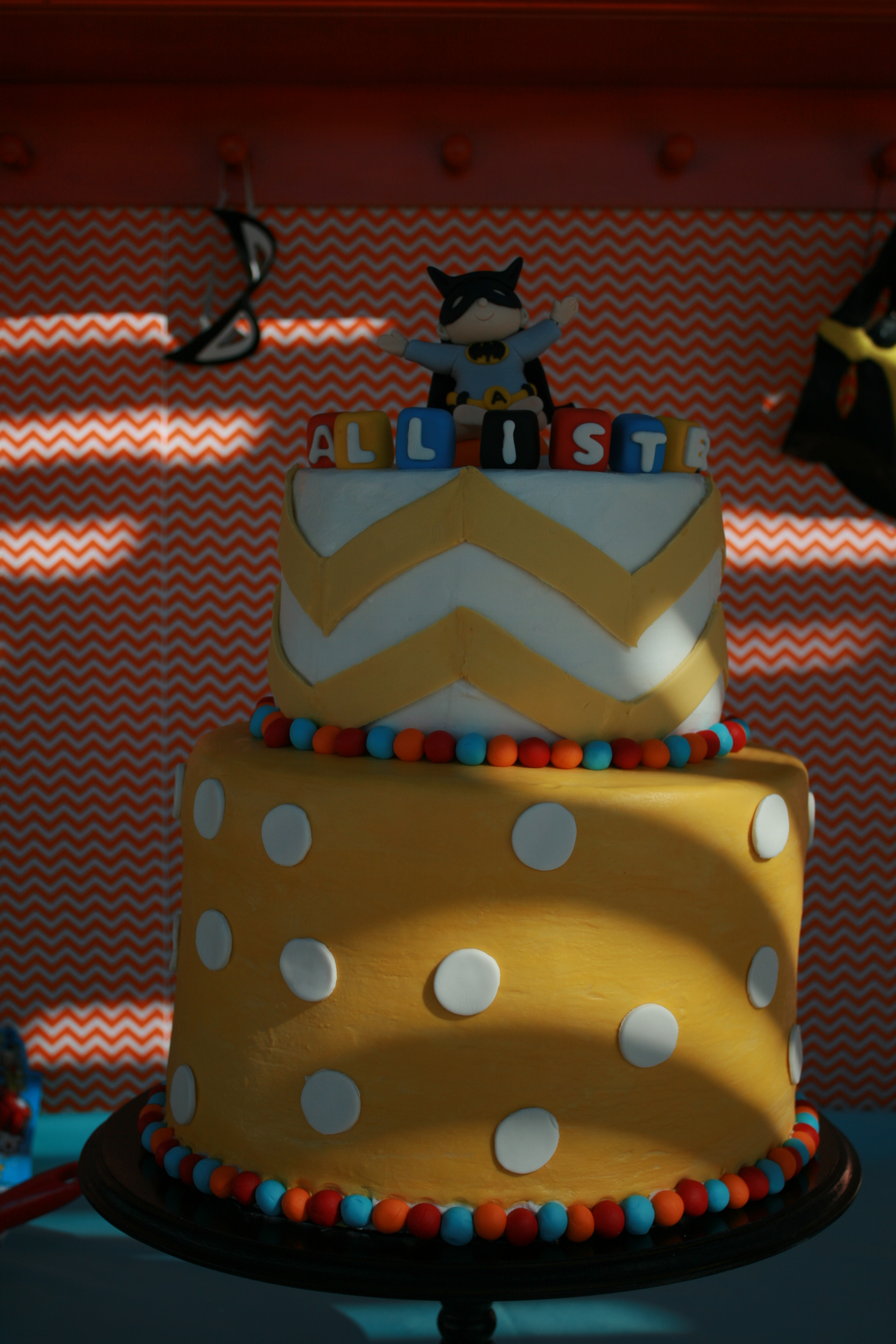 Superhero Baby Shower Cake