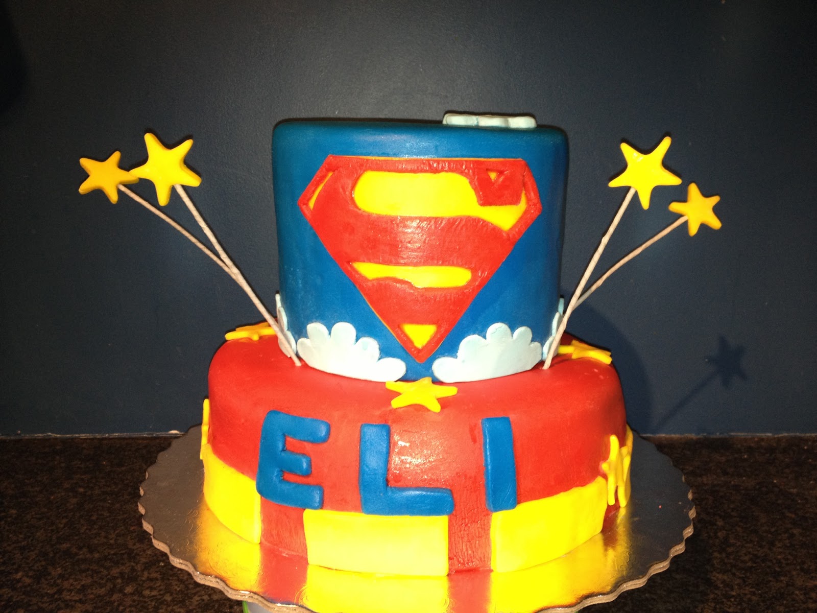 Superman Fondant Cake