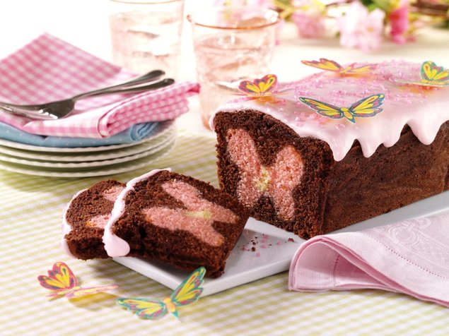Surprise Butterfly Cake Loaf Surprise Butterfly Cake Loaf
