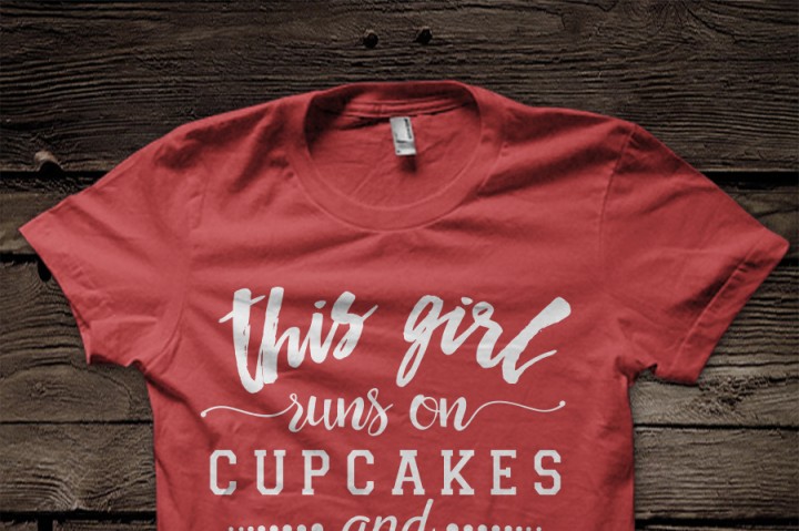 SVG Jesus and This Girl Runs On Cupcakes SVG Jesus and This Girl Runs On Cupcakes