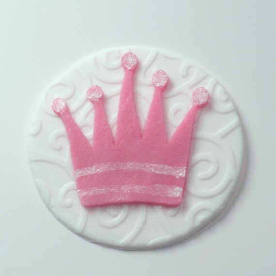 Tiara Princess Crown Cupcake Toppers