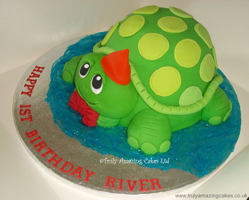 Turtle Birthday Cake