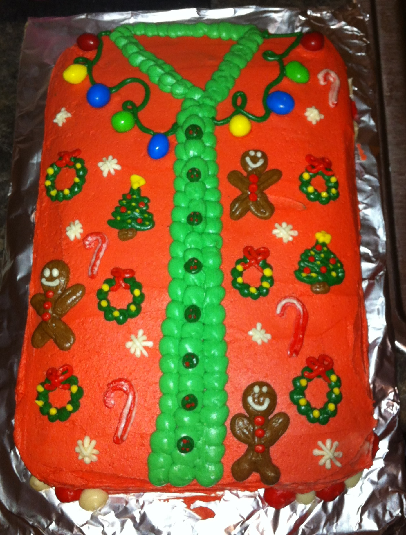 Ugly Christmas Sweater Cake Ideas