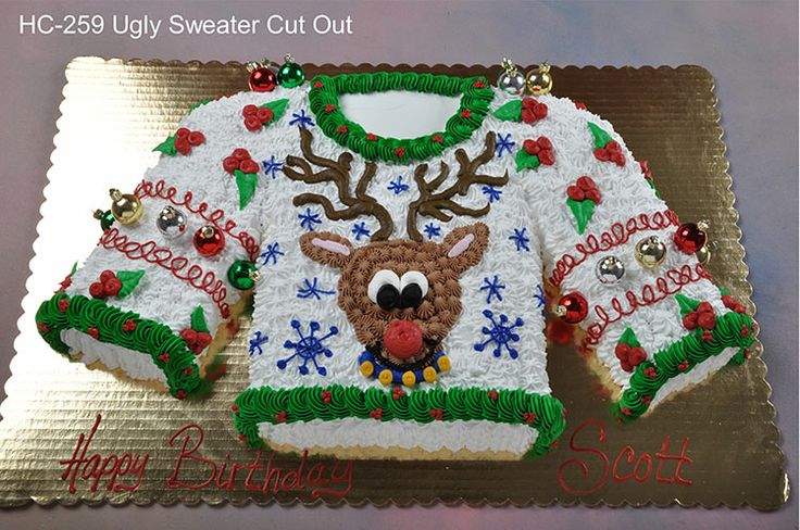 Ugly Christmas Sweater Cake Ideas Ugly Christmas Sweater Cake Ideas