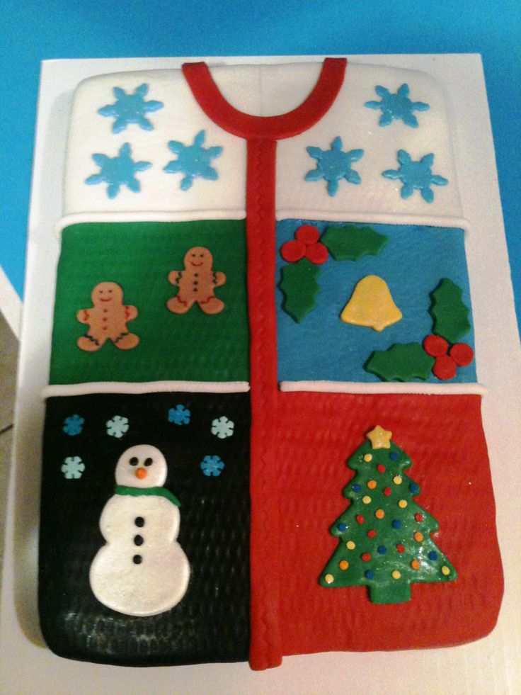 Ugly Christmas Sweater Cupcake Cake Ugly Christmas Sweater Cupcake Cake