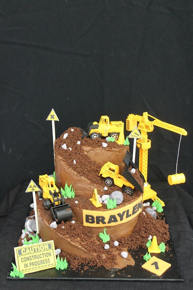 Under Construction Birthday Cake