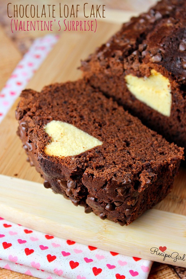 Valentine Surprise Chocolate Loaf Cake