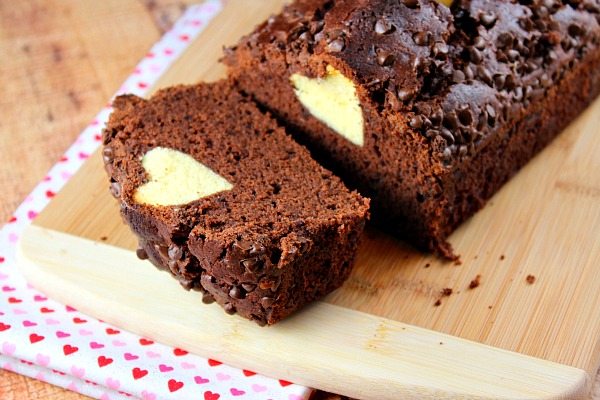 Valentine Surprise Chocolate Loaf Cake