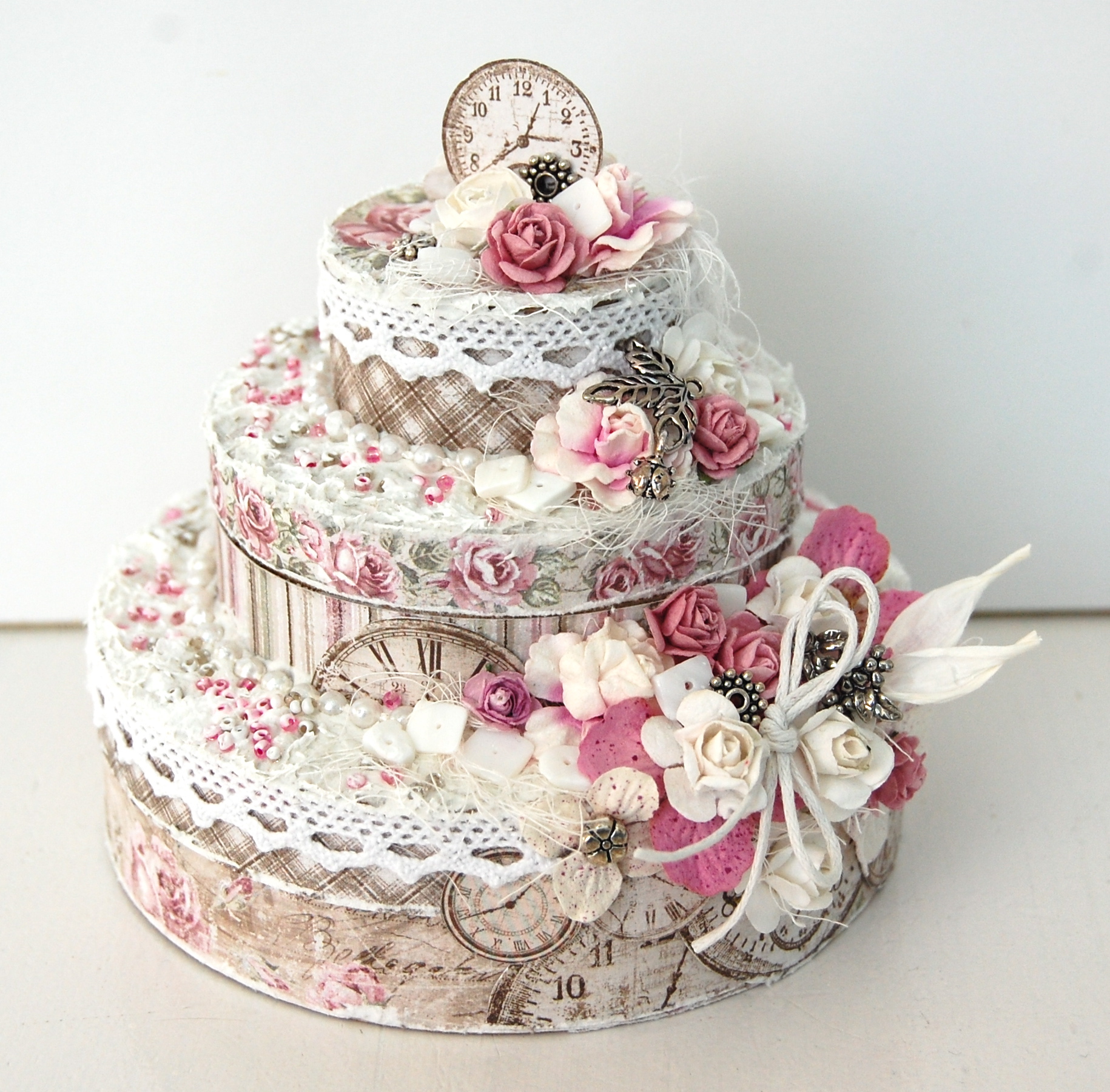 Vintage Birthday Cake Design