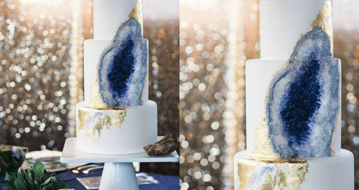 Wedding Cakes with Edible Crystals