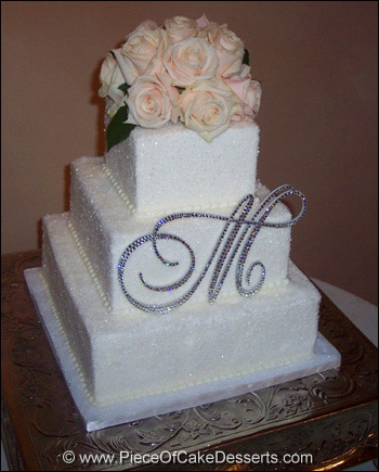 Wedding Cakes with Edible Glitter