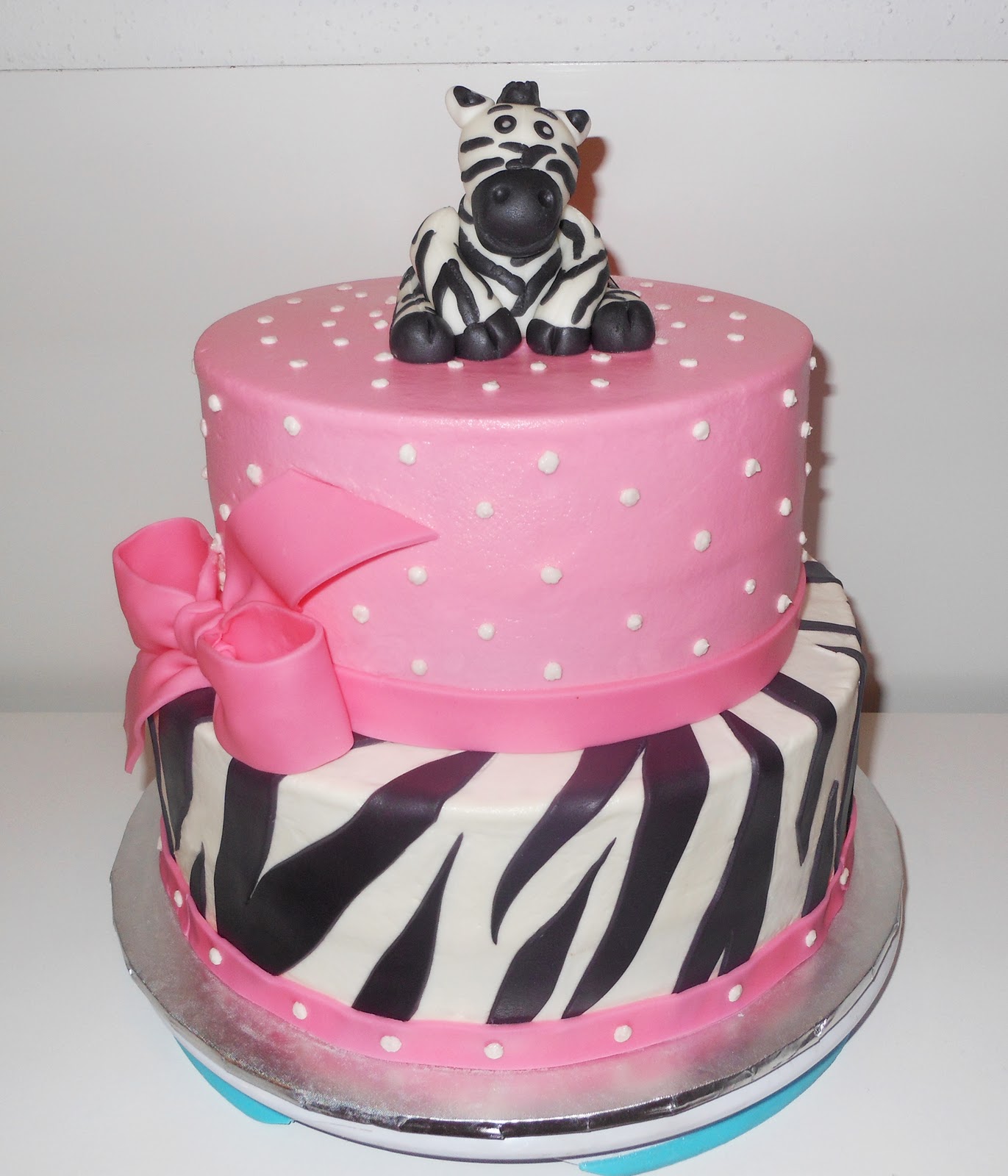 Zebra Baby Shower Cake