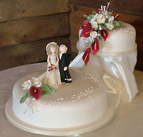 2 Tier Wedding Cake