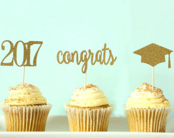 2017 Graduation Cupcake Toppers 2017 Graduation Cupcake Toppers