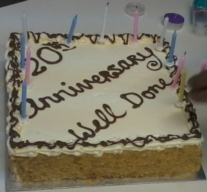 10 Photos of 20 Year Service Anniversary Cakes