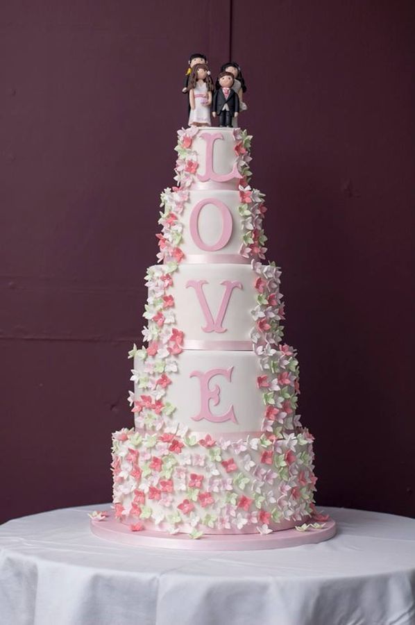 5 Tier Wedding Cake