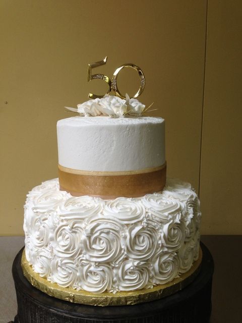 50th Wedding Anniversary Cake