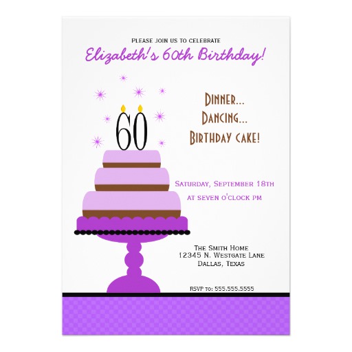 60th Birthday Party Invitation