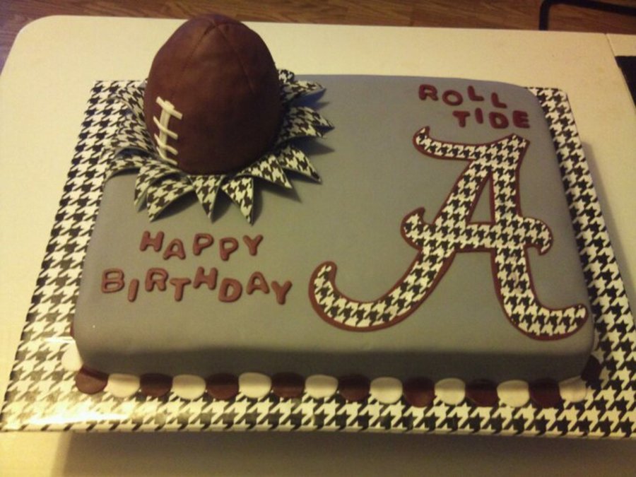 Alabama Crimson Tide Birthday Cake