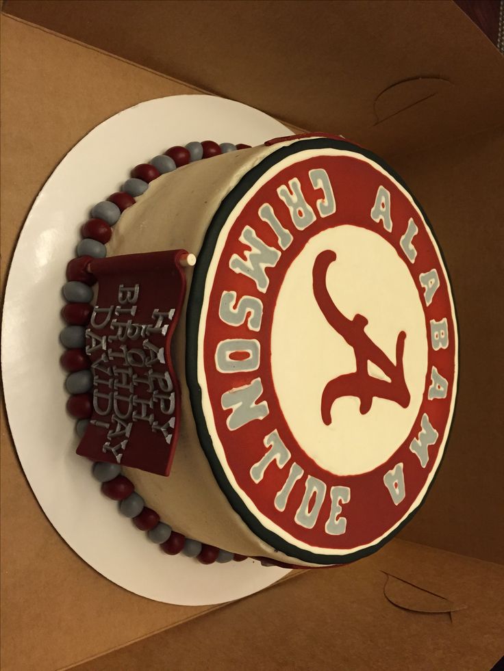 Alabama Crimson Tide Birthday Cake Alabama Crimson Tide Birthday Cake