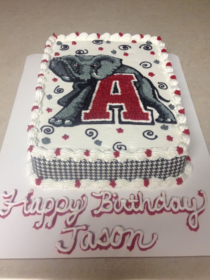 Alabama Football Birthday Cake Alabama Football Birthday Cake