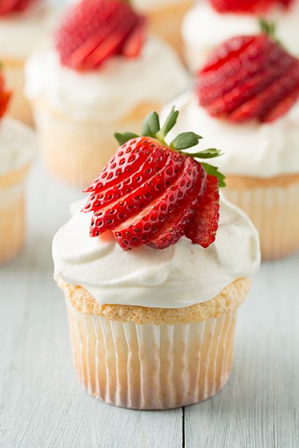 Angel Food Cupcakes Angel Food Cupcakes