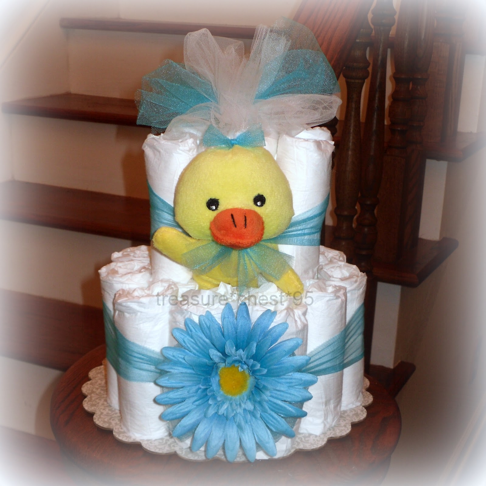 5 Photos of Diaper Cakes As Centerpieces For Baby Shower